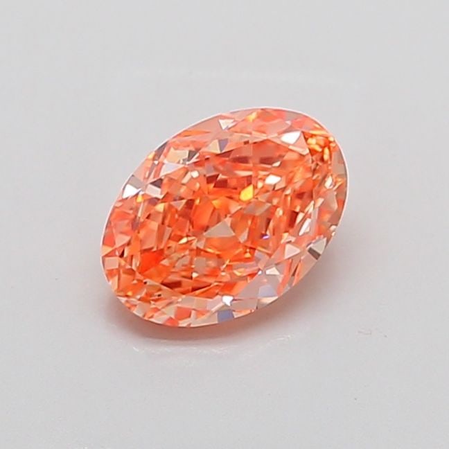 Loose Diamond - OVAL 1.74ct Fancy Vivid Pinkish Orange VVS2: Loose Diamond - OVAL 1.74ct Fancy Vivid Pinkish Orange VVS2 Source: This is a real non-mined Diamond that has been grown in a lab Shape: OVAL Carats: 1.74 Color: Fancy Vivid Pinkish Orange Certificati