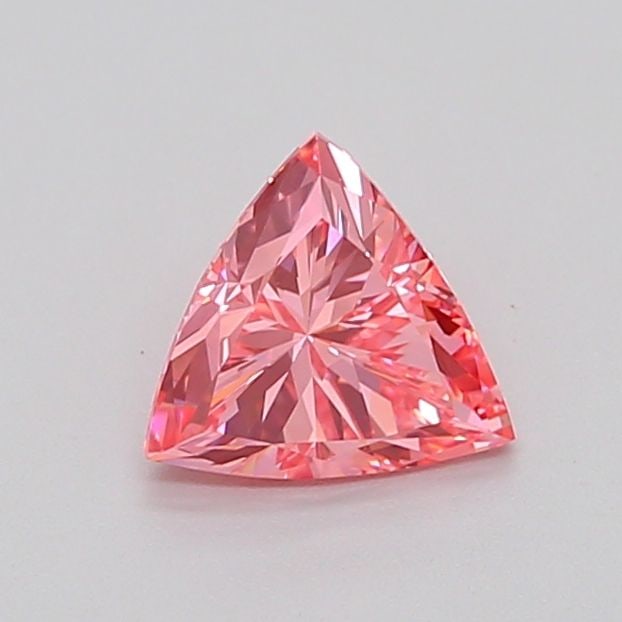 Loose Diamond - TRIANGULAR 1.0ct Fancy Vivid Reddish Pink VS1: Loose Diamond - TRIANGULAR 1.0ct Fancy Vivid Reddish Pink VS1 Source: This is a real non-mined Diamond that has been grown in a lab Shape: TRIANGULAR Carats: 1.0 Color: Fancy Vivid Reddish Pink Certif