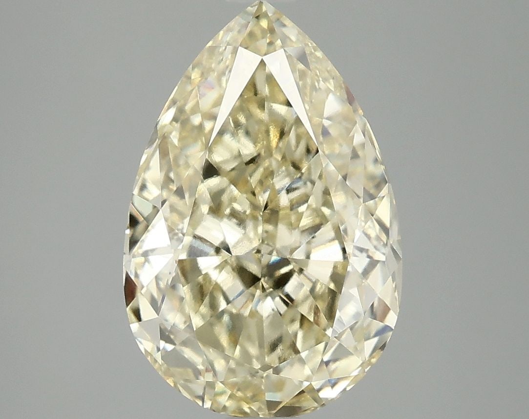 Loose Diamond - PEAR 4.02ct Fancy Intense Yellow VS1 (1 of 1)