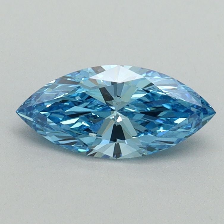 Loose Diamond - MARQUISE 0.56ct Fancy Vivid Blue VS1: Loose Diamond - MARQUISE 0.56ct Fancy Vivid Blue VS1 Source: This is a real non-mined Diamond that has been grown in a lab Shape: MARQUISE Carats: 0.56 Color: Fancy Vivid Blue Certification: IGI Video