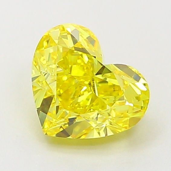 Loose Diamond - HEART 1.06ct Fancy Vivid Yellow VS1: Loose Diamond - HEART 1.06ct Fancy Vivid Yellow VS1 Source: This is a real non-mined Diamond that has been grown in a lab Shape: HEART Carats: 1.06 Color: Fancy Vivid Yellow Certification: IGI Video: