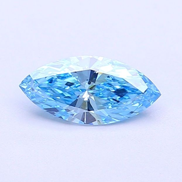 Loose Diamond - MARQUISE 0.45ct Fancy Vivid Blue VS1: Loose Diamond - MARQUISE 0.45ct Fancy Vivid Blue VS1 Source: This is a real non-mined Diamond that has been grown in a lab Shape: MARQUISE Carats: 0.45 Color: Fancy Vivid Blue Certification: IGI Video