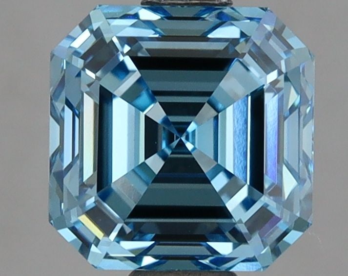Loose Diamond - ASSCHER 2.02ct Fancy Vivid Blue VVS2 (1 of 1)