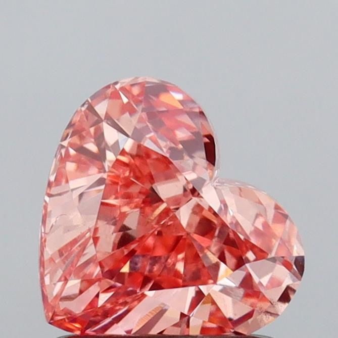 Loose Diamond - HEART 1.07ct Fancy Vivid Pink VS2: Loose Diamond - HEART 1.07ct Fancy Vivid Pink VS2 Source: This is a real non-mined Diamond that has been grown in a lab Shape: HEART Carats: 1.07 Color: Fancy Vivid Pink Certification: IGI Video: