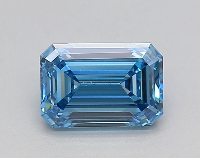 Loose Diamond - EMERALD 0.8ct Fancy Blue VVS2: Loose Diamond - EMERALD 0.8ct Fancy Blue VVS2 Source: This is a real non-mined Diamond that has been grown in a lab Shape: EMERALD Carats: 0.8 Color: Fancy Blue Certification: IGI Video: