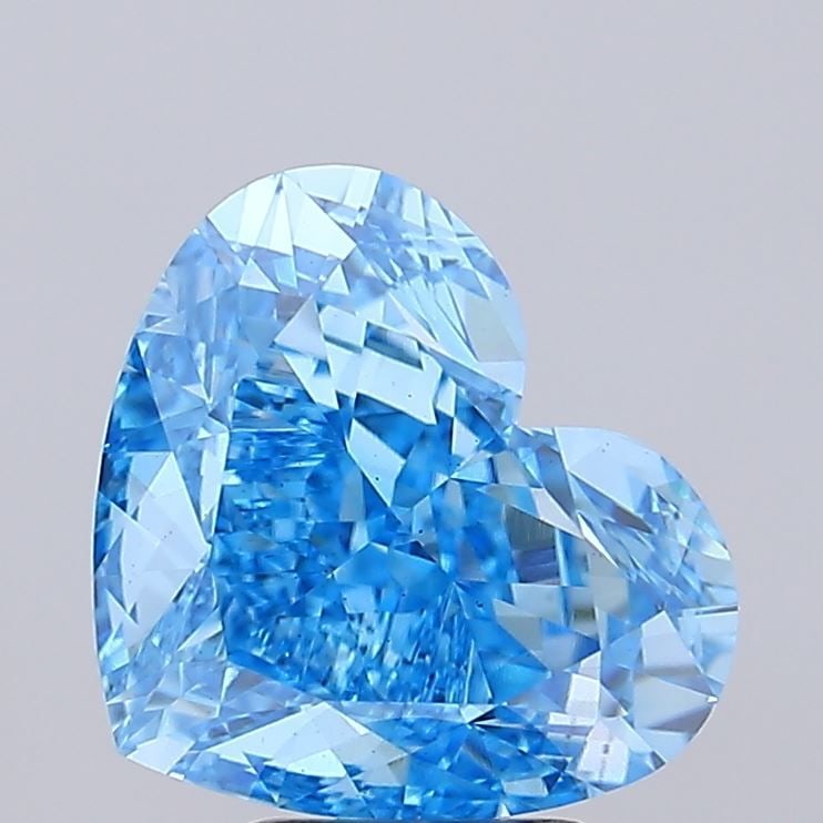Loose Diamond - HEART 6.1ct Fancy Vivid Blue VS1: Loose Diamond - HEART 6.1ct Fancy Vivid Blue VS1 Source: This is a real non-mined Diamond that has been grown in a lab Shape: HEART Carats: 6.1 Color: Fancy Vivid Blue Certification: IGI Video: