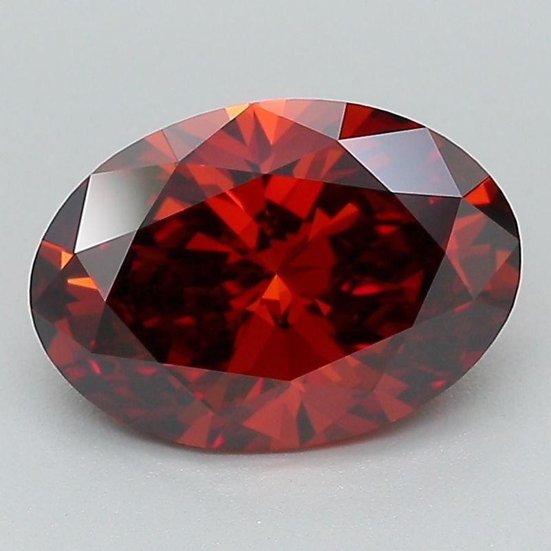 Loose Diamond - OVAL 2.04ct Fancy Deep Orange VS1: Loose Diamond - OVAL 2.04ct Fancy Deep Orange VS1 Source: This is a real non-mined Diamond that has been grown in a lab Shape: OVAL Carats: 2.04 Color: Fancy Deep Orange Certification: IGI Video: