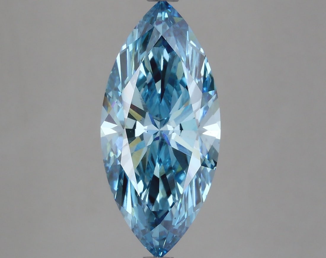 Loose Diamond - MARQUISE 3.69ct Fancy Vivid Blue VS2 (1 of 1)
