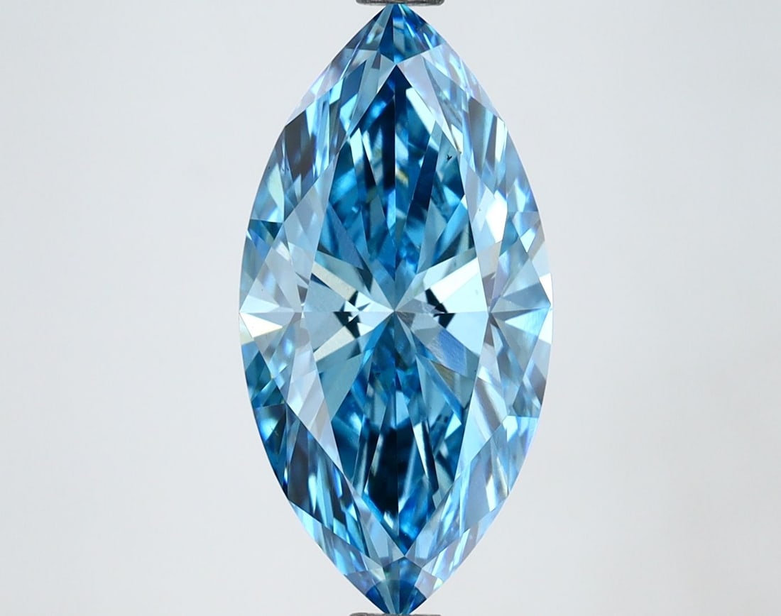 Loose Diamond - MARQUISE 3.0ct Fancy Vivid Blue VS1: Loose Diamond - MARQUISE 3.0ct Fancy Vivid Blue VS1 Source: This is a real non-mined Diamond that has been grown in a lab Shape: MARQUISE Carats: 3.0 Color: Fancy Vivid Blue Certification: IGI Video: