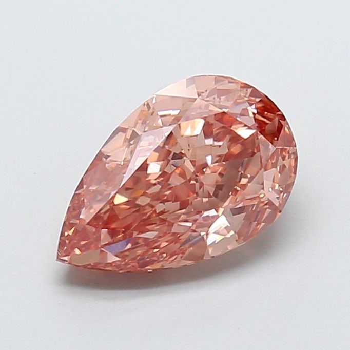 Loose Diamond - PEAR 2.46ct Fancy Vivid Brown Pink VS1: Loose Diamond - PEAR 2.46ct Fancy Vivid Brown Pink VS1 Source: This is a real non-mined Diamond that has been grown in a lab Shape: PEAR Carats: 2.46 Color: Fancy Vivid Brown Pink Certification: IGI V