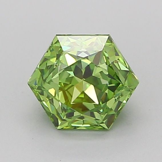 Loose Diamond - HEXAGONAL 1.01ct Fancy Vivid Green VVS2 (1 of 1)