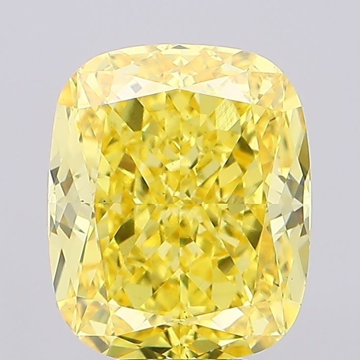 Loose Diamond - CUSHION MODIFIED 9.12ct Fancy Vivid Yellow VS2: Loose Diamond - CUSHION MODIFIED 9.12ct Fancy Vivid Yellow VS2 Source: This is a real non-mined Diamond that has been grown in a lab Shape: CUSHION MODIFIED Carats: 9.12 Color: Fancy Vivid Yellow Cert