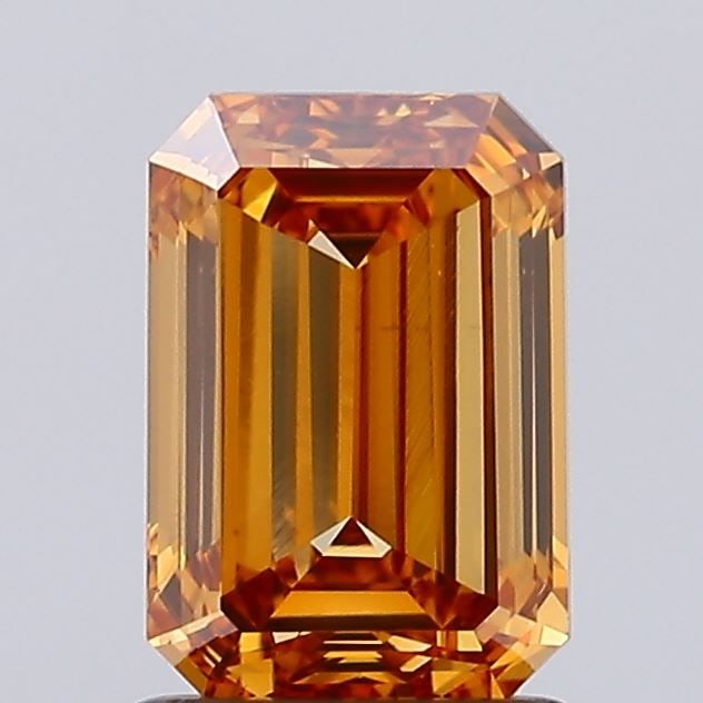 Loose Diamond - EMERALD 1.47ct Fancy Orangey Brown VS1 (1 of 1)