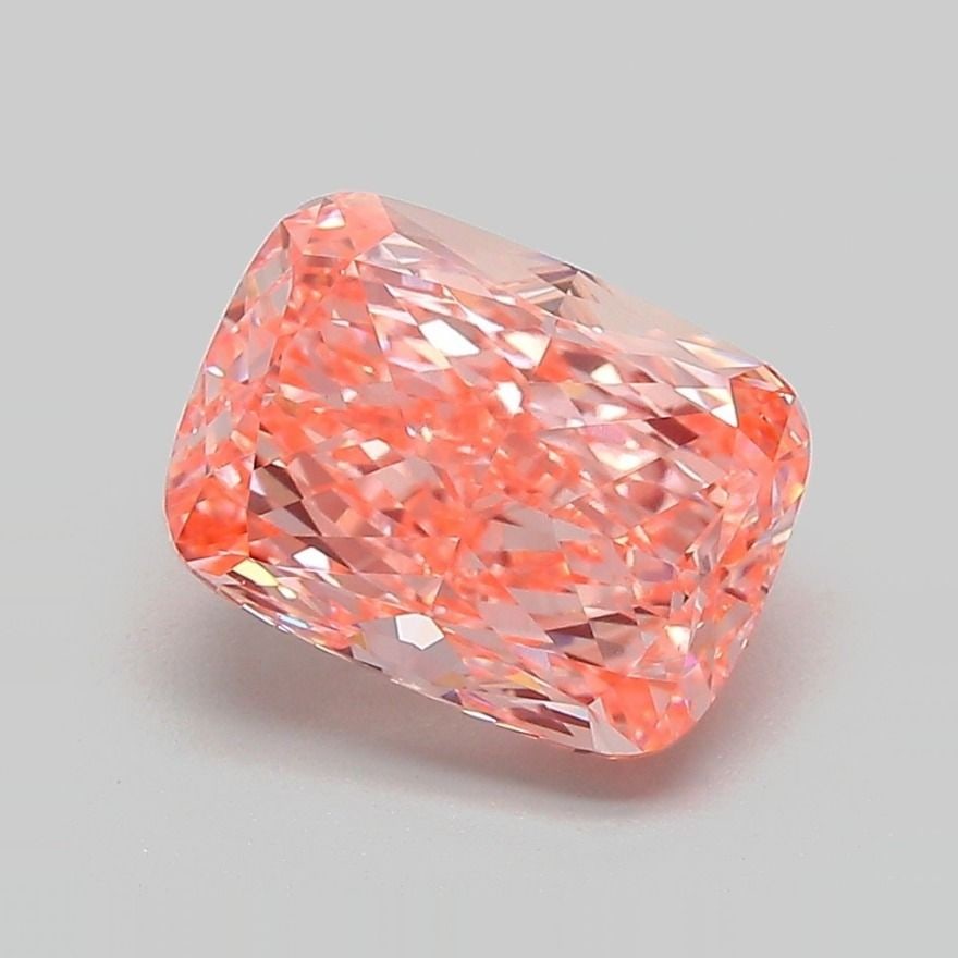 Loose Diamond - CUSHION MODIFIED 2.72ct Fancy Vivid Pink VVS2: Loose Diamond - CUSHION MODIFIED 2.72ct Fancy Vivid Pink VVS2 Source: This is a real non-mined Diamond that has been grown in a lab Shape: CUSHION MODIFIED Carats: 2.72 Color: Fancy Vivid Pink Certifi