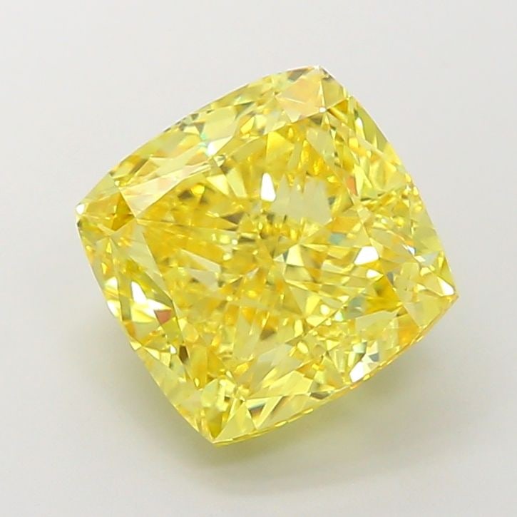 Loose Diamond - CUSHION MODIFIED 7.04ct Fancy Vivid Yellow VS1: Loose Diamond - CUSHION MODIFIED 7.04ct Fancy Vivid Yellow VS1 Source: This is a real non-mined Diamond that has been grown in a lab Shape: CUSHION MODIFIED Carats: 7.04 Color: Fancy Vivid Yellow Cert