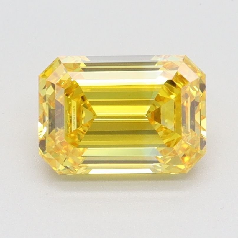 Loose Diamond - EMERALD 1.51ct Fancy Vivid Yellow IF: Loose Diamond - EMERALD 1.51ct Fancy Vivid Yellow IF Source: This is a real non-mined Diamond that has been grown in a lab Shape: EMERALD Carats: 1.51 Color: Fancy Vivid Yellow Certification: IGI Vide
