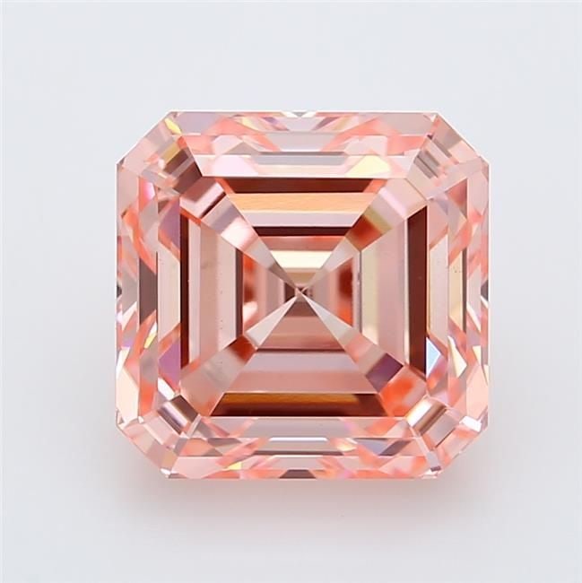 Loose Diamond - SQUARE EMERALD 2.61ct Fancy Vivid Pink VVS2 (1 of 1)