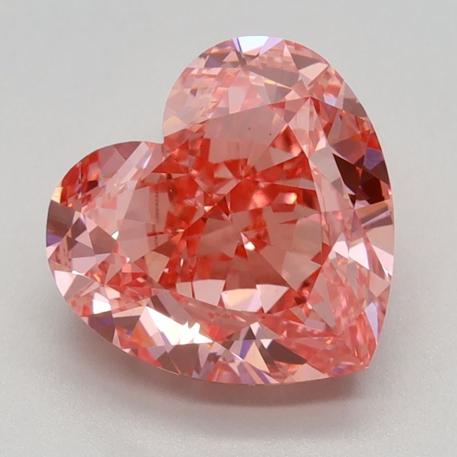Loose Diamond - HEART 3.13ct Fancy Vivid Pink VS1: Loose Diamond - HEART 3.13ct Fancy Vivid Pink VS1 Source: This is a real non-mined Diamond that has been grown in a lab Shape: HEART Carats: 3.13 Color: Fancy Vivid Pink Certification: IGI Video: