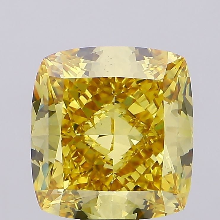 Loose Diamond - CUSHION MODIFIED 16.68ct Fancy Intense Yellow VS1: Loose Diamond - CUSHION MODIFIED 16.68ct Fancy Intense Yellow VS1 Source: This is a real non-mined Diamond that has been grown in a lab Shape: CUSHION MODIFIED Carats: 16.68 Color: Fancy Intense Yello