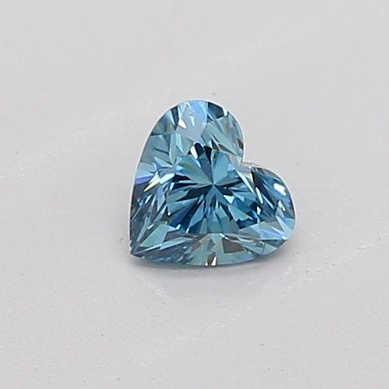 Loose Diamond - HEART 0.23ct Fancy Vivid Blue VS1: Loose Diamond - HEART 0.23ct Fancy Vivid Blue VS1 Source: This is a real non-mined Diamond that has been grown in a lab Shape: HEART Carats: 0.23 Color: Fancy Vivid Blue Certification: IGI The Diamond