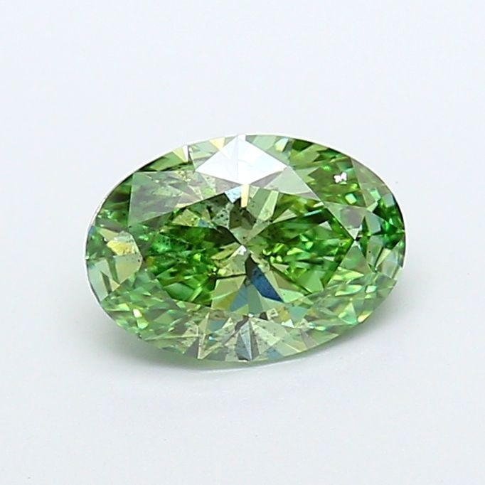 Loose Diamond - OVAL 1.52ct Fancy Vivid Green SI2 (1 of 1)
