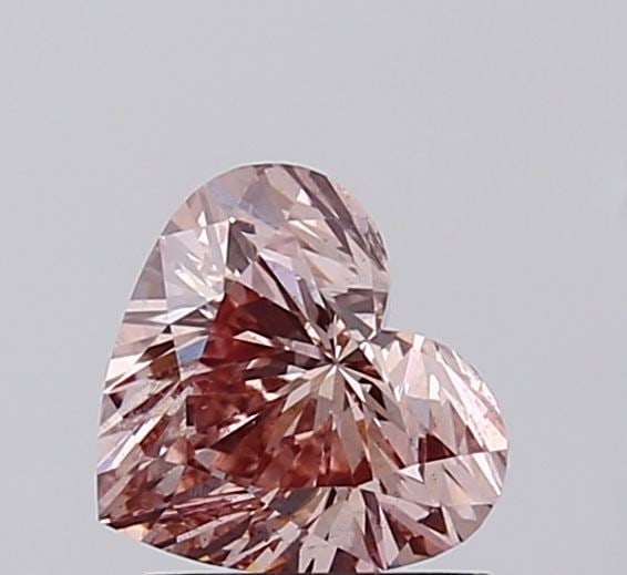 Loose Diamond - HEART 1.0ct Fancy Brownish Pink SI1: Loose Diamond - HEART 1.0ct Fancy Brownish Pink SI1 Source: This is a real non-mined Diamond that has been grown in a lab Shape: HEART Carats: 1.0 Color: Fancy Brownish Pink Certification: IGI The Dia