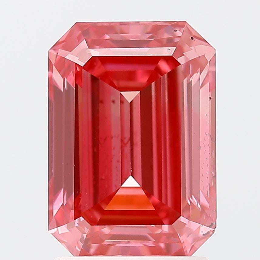 Loose Diamond - EMERALD 1.89ct Fancy Reddish Pink SI1 (1 of 1)