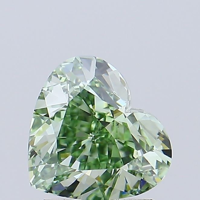 Loose Diamond - HEART 1.64ct Fancy Vivid Green VVS1: Loose Diamond - HEART 1.64ct Fancy Vivid Green VVS1 Source: This is a real non-mined Diamond that has been grown in a lab Shape: HEART Carats: 1.64 Color: Fancy Vivid Green Certification: IGI Video: