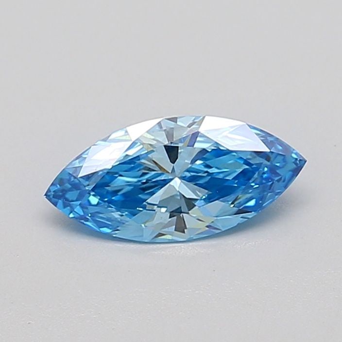Loose Diamond - MARQUISE 0.51ct Fancy Vivid Blue VS1: Loose Diamond - MARQUISE 0.51ct Fancy Vivid Blue VS1 Source: This is a real non-mined Diamond that has been grown in a lab Shape: MARQUISE Carats: 0.51 Color: Fancy Vivid Blue Certification: IGI Video