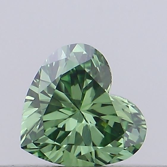 Loose Diamond - HEART 0.15ct Fancy Vivid Green VS1: Loose Diamond - HEART 0.15ct Fancy Vivid Green VS1 Source: This is a real non-mined Diamond that has been grown in a lab Shape: HEART Carats: 0.15 Color: Fancy Vivid Green Certification: NONE Video: