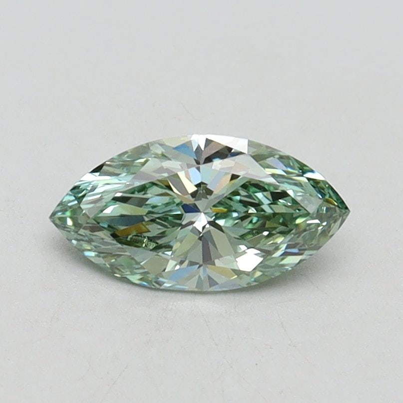 Loose Diamond - MARQUISE 0.54ct Fancy Intense Green VS1: Loose Diamond - MARQUISE 0.54ct Fancy Intense Green VS1 Source: This is a real non-mined Diamond that has been grown in a lab Shape: MARQUISE Carats: 0.54 Color: Fancy Intense Green Certification: IGI