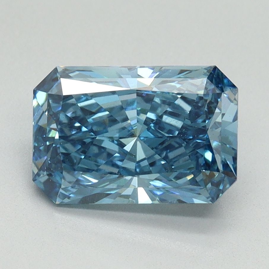 Loose Diamond - RADIANT 2.01ct Fancy Vivid Blue VS2: Loose Diamond - RADIANT 2.01ct Fancy Vivid Blue VS2 Source: This is a real non-mined Diamond that has been grown in a lab Shape: RADIANT Carats: 2.01 Color: Fancy Vivid Blue Certification: IGI Video: