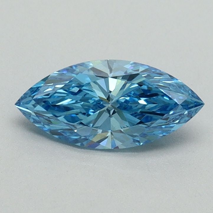 Loose Diamond - MARQUISE 0.55ct Fancy Vivid Blue VVS2: Loose Diamond - MARQUISE 0.55ct Fancy Vivid Blue VVS2 Source: This is a real non-mined Diamond that has been grown in a lab Shape: MARQUISE Carats: 0.55 Color: Fancy Vivid Blue Certification: IGI Vide