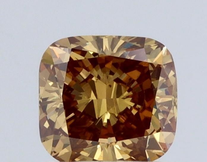 Loose Diamond - CUSHION BRILLIANT 0.91ct Brown VS1: Loose Diamond - CUSHION BRILLIANT 0.91ct Brown VS1 Source: This is a real non-mined Diamond that has been grown in a lab Shape: CUSHION BRILLIANT Carats: 0.91 Color: Brown Certification: NONE Video:
