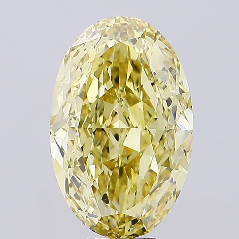 Loose Diamond - OVAL 10.0ct Fancy Intense Yellow VS1: Loose Diamond - OVAL 10.0ct Fancy Intense Yellow VS1 Source: This is a real non-mined Diamond that has been grown in a lab Shape: OVAL Carats: 10.0 Color: Fancy Intense Yellow Certification: IGI Video