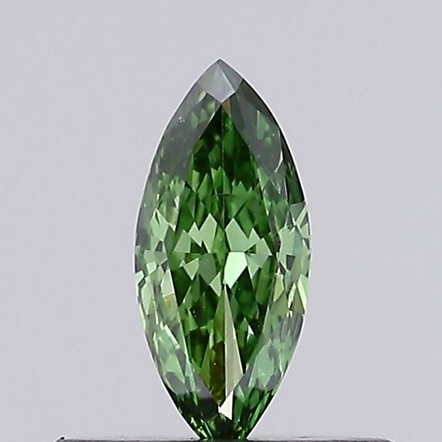 Loose Diamond - MARQUISE 0.18ct Fancy Vivid Green VS2: Loose Diamond - MARQUISE 0.18ct Fancy Vivid Green VS2 Source: This is a real non-mined Diamond that has been grown in a lab Shape: MARQUISE Carats: 0.18 Color: Fancy Vivid Green Certification: IGI Vid