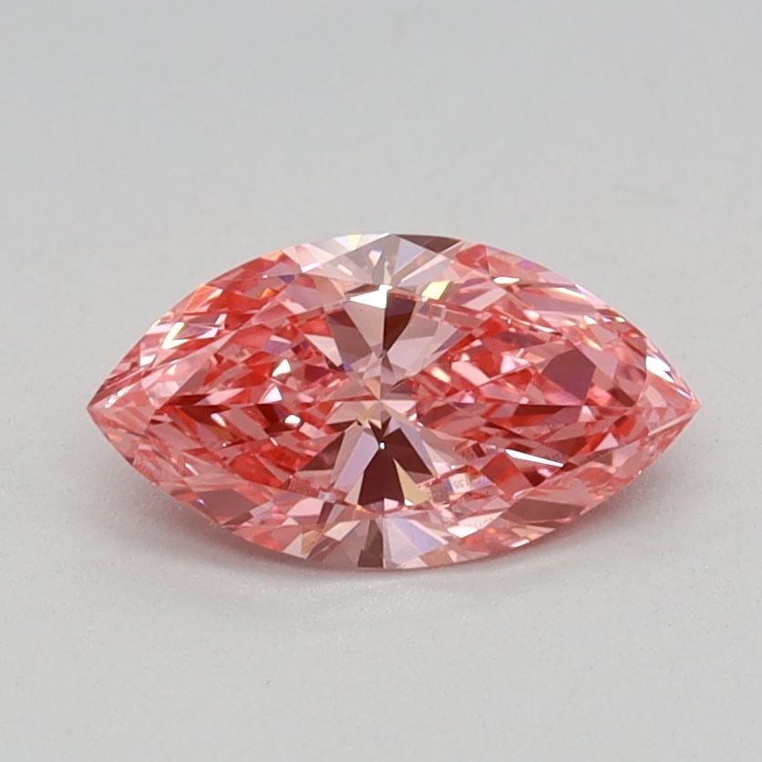 Loose Diamond - MARQUISE 0.5ct Fancy Vivid Pink VS2: Loose Diamond - MARQUISE 0.5ct Fancy Vivid Pink VS2 Source: This is a real non-mined Diamond that has been grown in a lab Shape: MARQUISE Carats: 0.5 Color: Fancy Vivid Pink Certification: IGI Video: