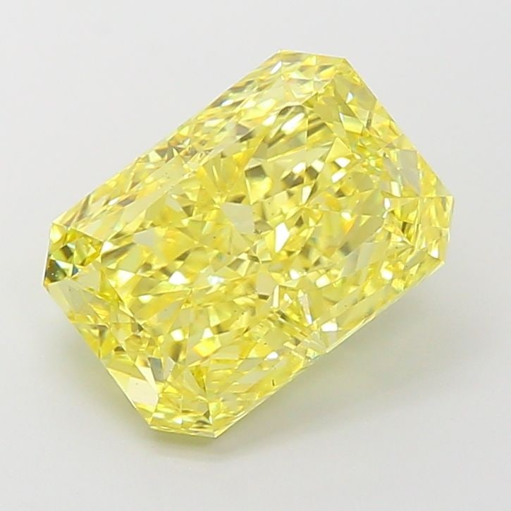 Loose Diamond - RADIANT 5.1ct Fancy Intense Yellow VS2: Loose Diamond - RADIANT 5.1ct Fancy Intense Yellow VS2 Source: This is a real non-mined Diamond that has been grown in a lab Shape: RADIANT Carats: 5.1 Color: Fancy Intense Yellow Certification: IGI V