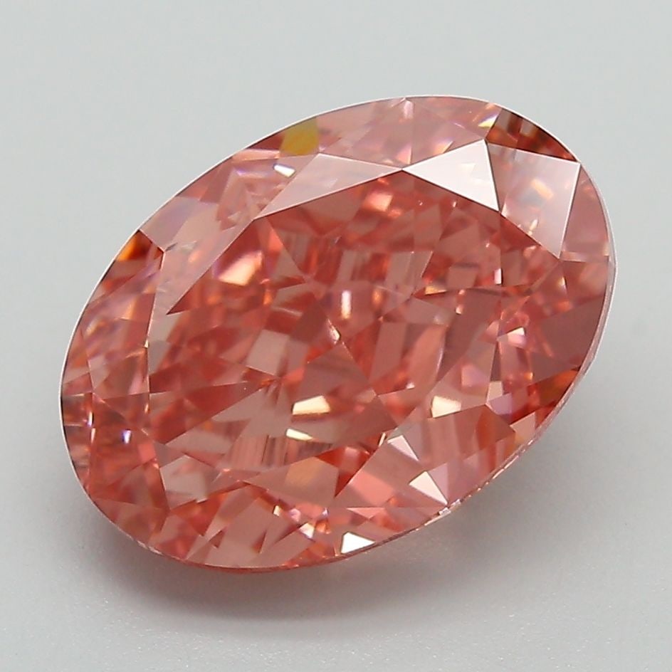 Loose Diamond - OVAL 4.74ct Fancy Vivid Pink VVS2: Loose Diamond - OVAL 4.74ct Fancy Vivid Pink VVS2 Source: This is a real non-mined Diamond that has been grown in a lab Shape: OVAL Carats: 4.74 Color: Fancy Vivid Pink Certification: IGI Video: