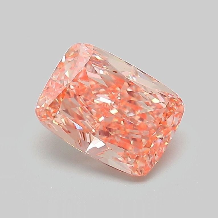 Loose Diamond - CUSHION MODIFIED 1.6ct Fancy Vivid Pink Orange VS1 (1 of 1)