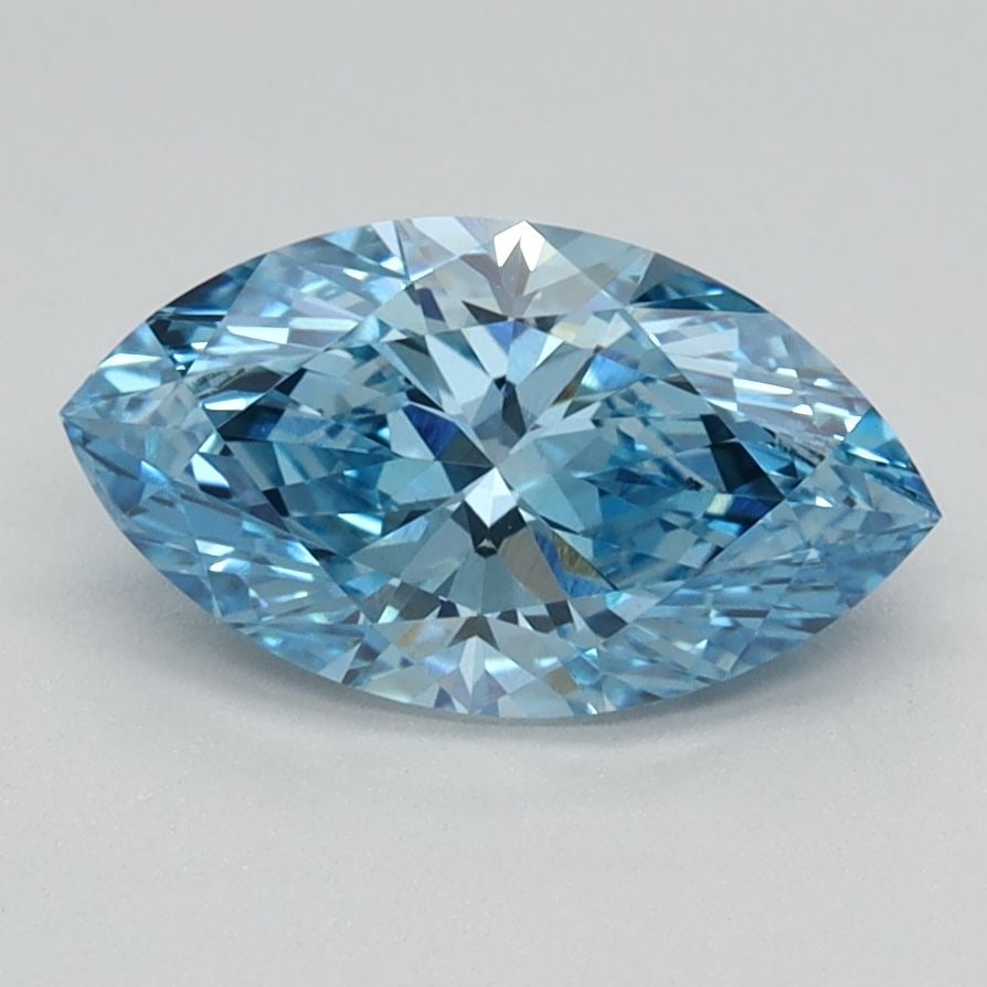 Loose Diamond - MARQUISE 1.09ct Fancy Vivid Blue VS1: Loose Diamond - MARQUISE 1.09ct Fancy Vivid Blue VS1 Source: This is a real non-mined Diamond that has been grown in a lab Shape: MARQUISE Carats: 1.09 Color: Fancy Vivid Blue Certification: IGI Video