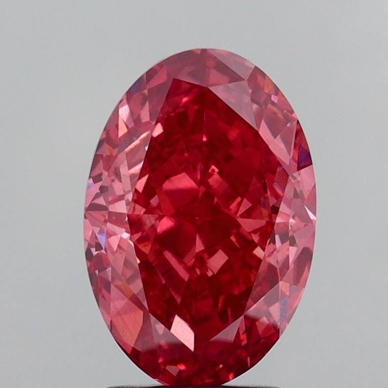 Loose Diamond - OVAL 3.27ct Fancy Vivid Brownish Pink VS2 (1 of 1)
