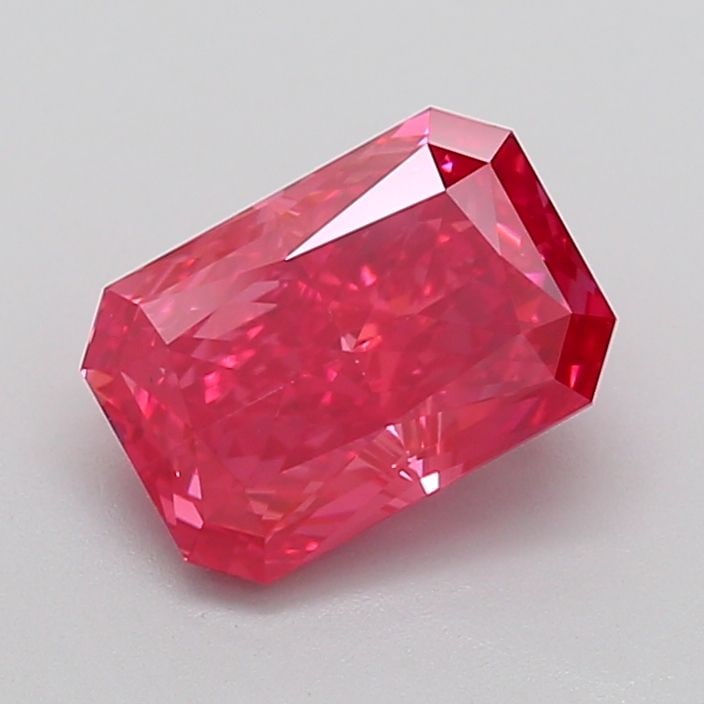 Loose Diamond - RADIANT 2.77ct Fancy Vivid Pink VS2: Loose Diamond - RADIANT 2.77ct Fancy Vivid Pink VS2 Source: This is a real non-mined Diamond that has been grown in a lab Shape: RADIANT Carats: 2.77 Color: Fancy Vivid Pink Certification: IGI Video: