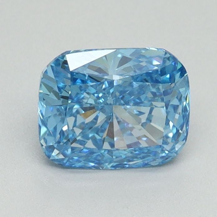 Loose Diamond - CUSHION BRILLIANT 1.01ct Fancy Vivid Blue VS1: Loose Diamond - CUSHION BRILLIANT 1.01ct Fancy Vivid Blue VS1 Source: This is a real non-mined Diamond that has been grown in a lab Shape: CUSHION BRILLIANT Carats: 1.01 Color: Fancy Vivid Blue Certif