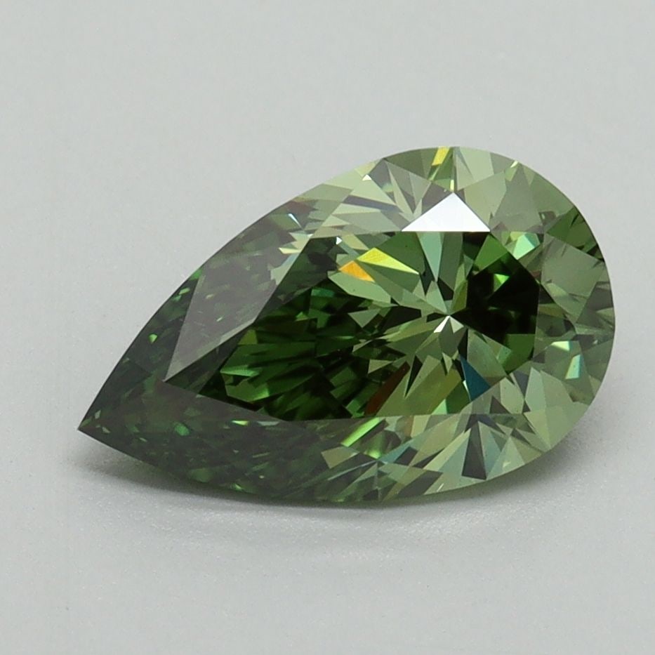 Loose Diamond - PEAR 1.66ct Fancy Vivid Green VVS2 (1 of 1)