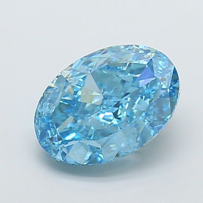 Loose Diamond - OVAL 4.04ct Fancy Vivid Blue VVS2: Loose Diamond - OVAL 4.04ct Fancy Vivid Blue VVS2 Source: This is a real non-mined Diamond that has been grown in a lab Shape: OVAL Carats: 4.04 Color: Fancy Vivid Blue Certification: IGI Video: