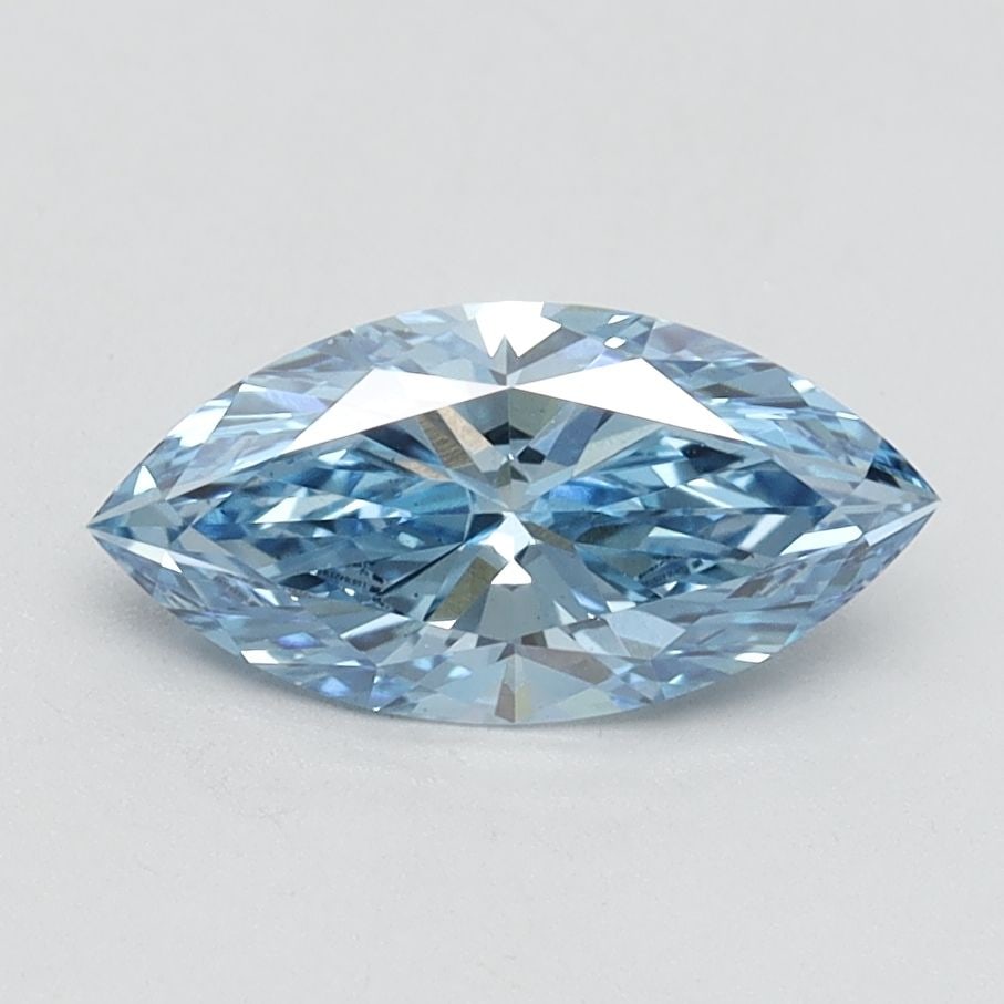 Loose Diamond - MARQUISE 1.02ct Fancy Vivid Blue VS1: Loose Diamond - MARQUISE 1.02ct Fancy Vivid Blue VS1 Source: This is a real non-mined Diamond that has been grown in a lab Shape: MARQUISE Carats: 1.02 Color: Fancy Vivid Blue Certification: IGI Video