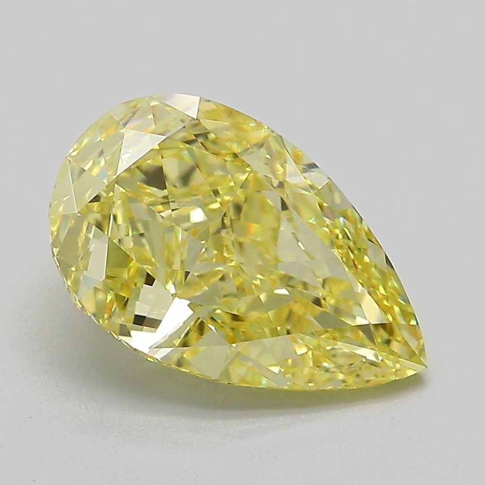 Loose Diamond - PEAR 3.02ct Fancy Intense Yellow VVS2 (1 of 1)