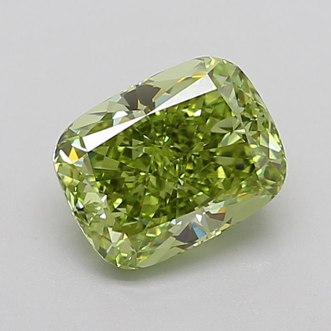 Loose Diamond - CUSHION MODIFIED 2.25ct Fancy Vivid Green VS1: Loose Diamond - CUSHION MODIFIED 2.25ct Fancy Vivid Green VS1 Source: This is a real non-mined Diamond that has been grown in a lab Shape: CUSHION MODIFIED Carats: 2.25 Color: Fancy Vivid Green Certif