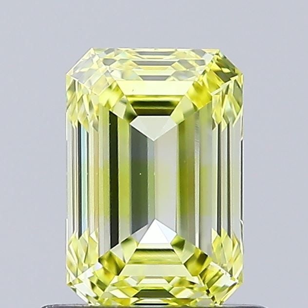 Loose Diamond - EMERALD 0.92ct Fancy Vivid Yellow VVS2 (1 of 1)